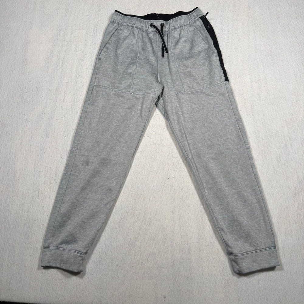 Athletic Works Boys XL 14-16 Joggers Heather Gray Zipper Pocket Sweatpants 366A
